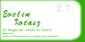 evelin kotasz business card